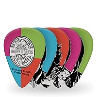 D'Addario Accessories Beatles Guitar Picks - The Beatles Collectable Guitar Picks - Sgt. Pepper's Lonely Hearts Club Band 50th Anniversary, 10 Pack, Medium Gauge