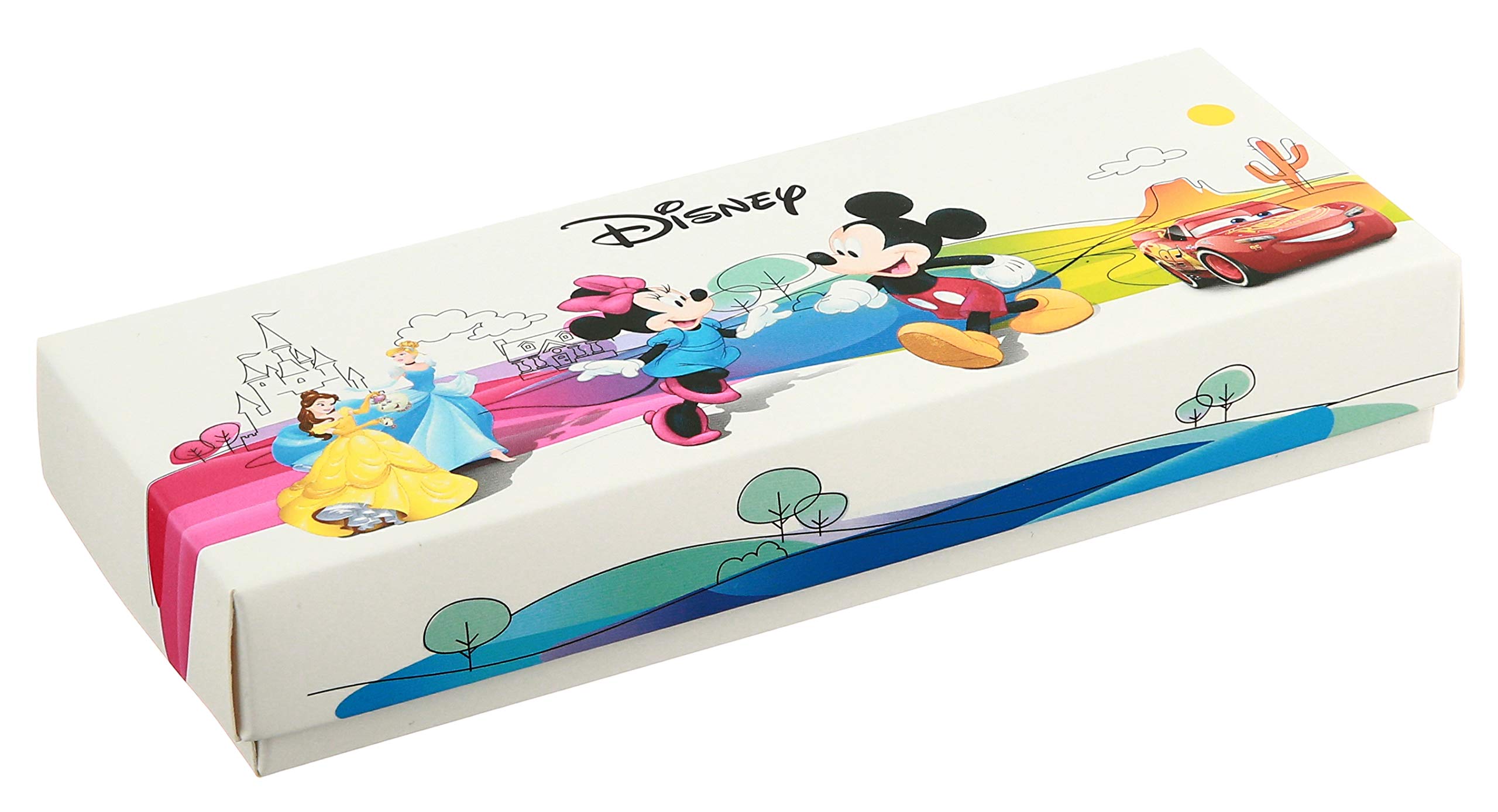 Disney Princess Kids' Plastic Time Teacher Analog Quartz Silicone Strap Watch