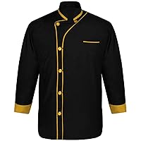 Modeling Men's Black Chef Jacket Multi Colours in PN and Cuff Chef Coat