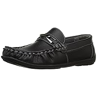 JOSMO Unisex-Child Boys Loafer with Metal Accent Driving Style