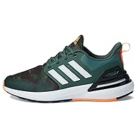 adidas RapidaSport Running Shoe, Green Oxide/White/Screaming Orange, 6 US Unisex Big Kid