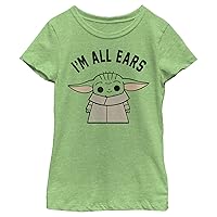 STAR WARS Girl's The Mandalorian The Child I'm All Ears T-Shirt