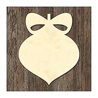 Unfinished Wood Christmas Ornament Shape Wood Embellishments Crafts for DIY for Kids, DIY Wooden Christmas Ornaments for Bedroom Decoration Christmas Holiday Party Supplies, 3PCS Porch Sign