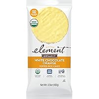 Element Snacks - White Chocolate Orange Rice Cakes (Pack of 6), All-Natural Rice, Organic Healthy Snacks for Kids or Adults, Non GMO, Certified Gluten-Free and Kosher