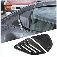 Rear Window Louver Compatible with Mazda MX-5,Back Windshield Side Window Cover Exterior Accessories,Shield Blocks UV (Matt Black Window Louvers)