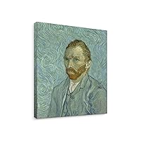 Niwo ART - Van Gogh Self-Portrait, World's Most Famous Paintings Series, Canvas Wall Art Home Decor, Gallery Wrapped, Stretched, Framed Ready to Hang (16
