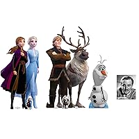 Frozen 2 Official Disney Cardboard Cutout/Standup Collection - Set of 3 Includes 2 Mini Cutouts and 8x10 Photo