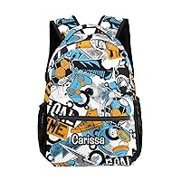 Colorful Sports Game Personalized Kids Backpack for Boy/Girl Teen Primary School Daypack Travel Bag Bookbag