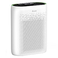 AROEVE Air Purifiers for Home Large Room with Automatic Air Detection Cover 1095 Sq.Ft High-Efficiency Filter Layer Remove Dust, Pet Dander, Pollen for Home, Bedroom, Dorm Room, MKD05-White