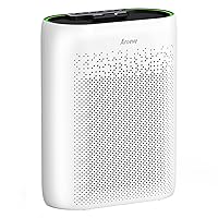 AROEVE Air Purifiers for Home Large Room with Automatic Air Detection Cover 1095 Sq.Ft High-Efficiency HEPA Remove Dust, Pet Dander, Pollen for Home, Bedroom, Dorm Room, MKD05-White