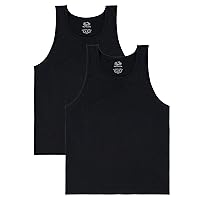 Fruit of the Loom Men's Eversoft Cotton Sleeveless T Shirts, Breathable & Moisture Wicking with Odor Control, Sizes S-4x