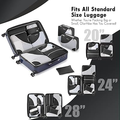  ALL INCLUDED 10 Set Durable Packing Cubes for