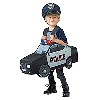 Fun Costumes Police Car Costume | Car-Shaped Tunic Costume, Toddler Police Costume Police Car Tunic for Kids 2T/4T