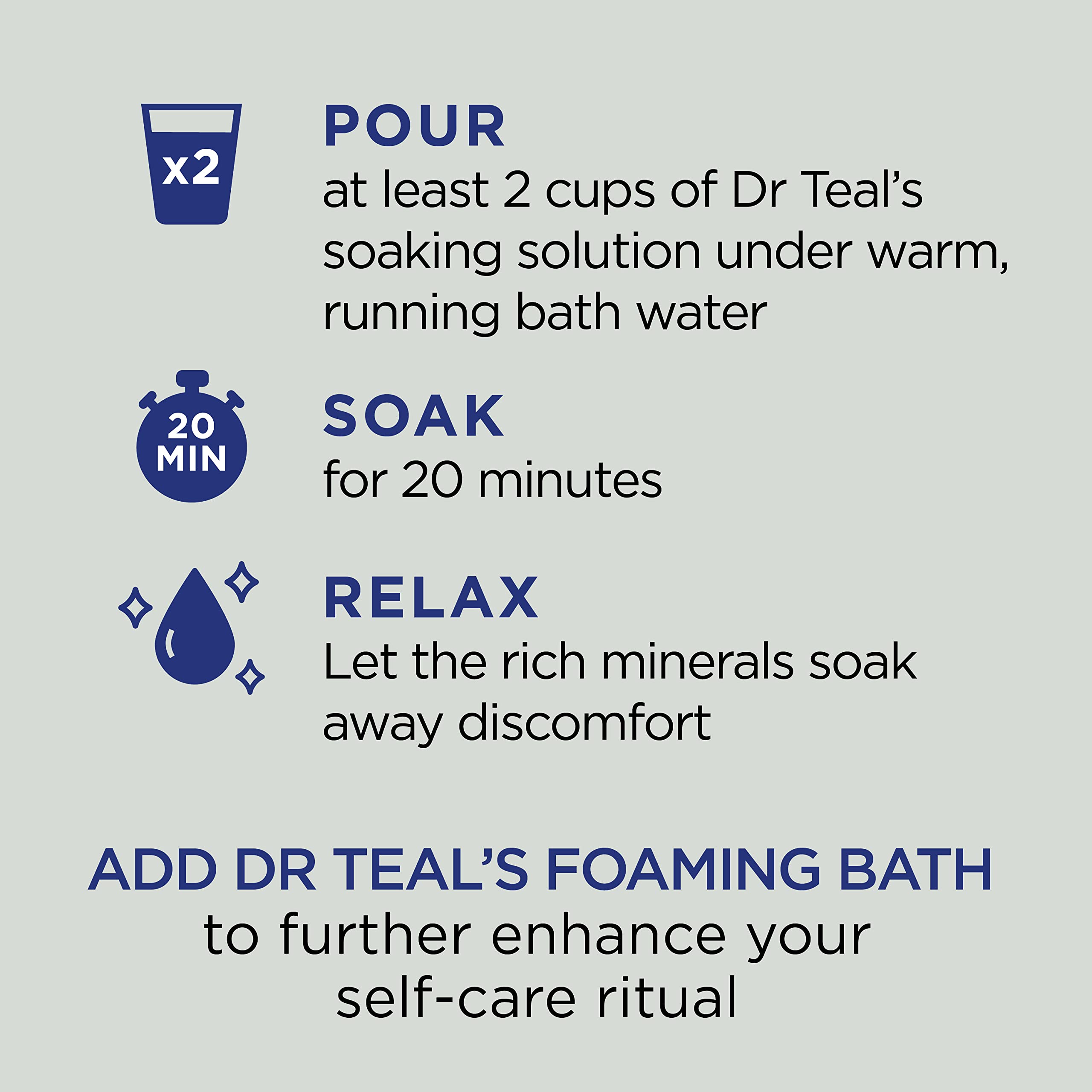 Dr Teal's Pure Epsom Salt Soak, Cannabis Sativa Hemp Seed Oil with Essential Oil Blend, 3 lbs (Packaging May Vary)