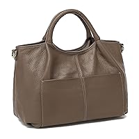 Womens Genuine Leather Handbags Tote Bag Shoulder Bag Top Handle Satchel Ladies Purse Crossbody Hobo Bag