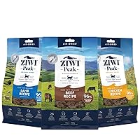 Bundle of ZIWI Peak Air-Dried Cat Food – All Natural, High Protein, Grain Free & Limited Ingredient with Superfoods (Beef, 14oz + Lamb, 14oz + Chicken, 14oz)