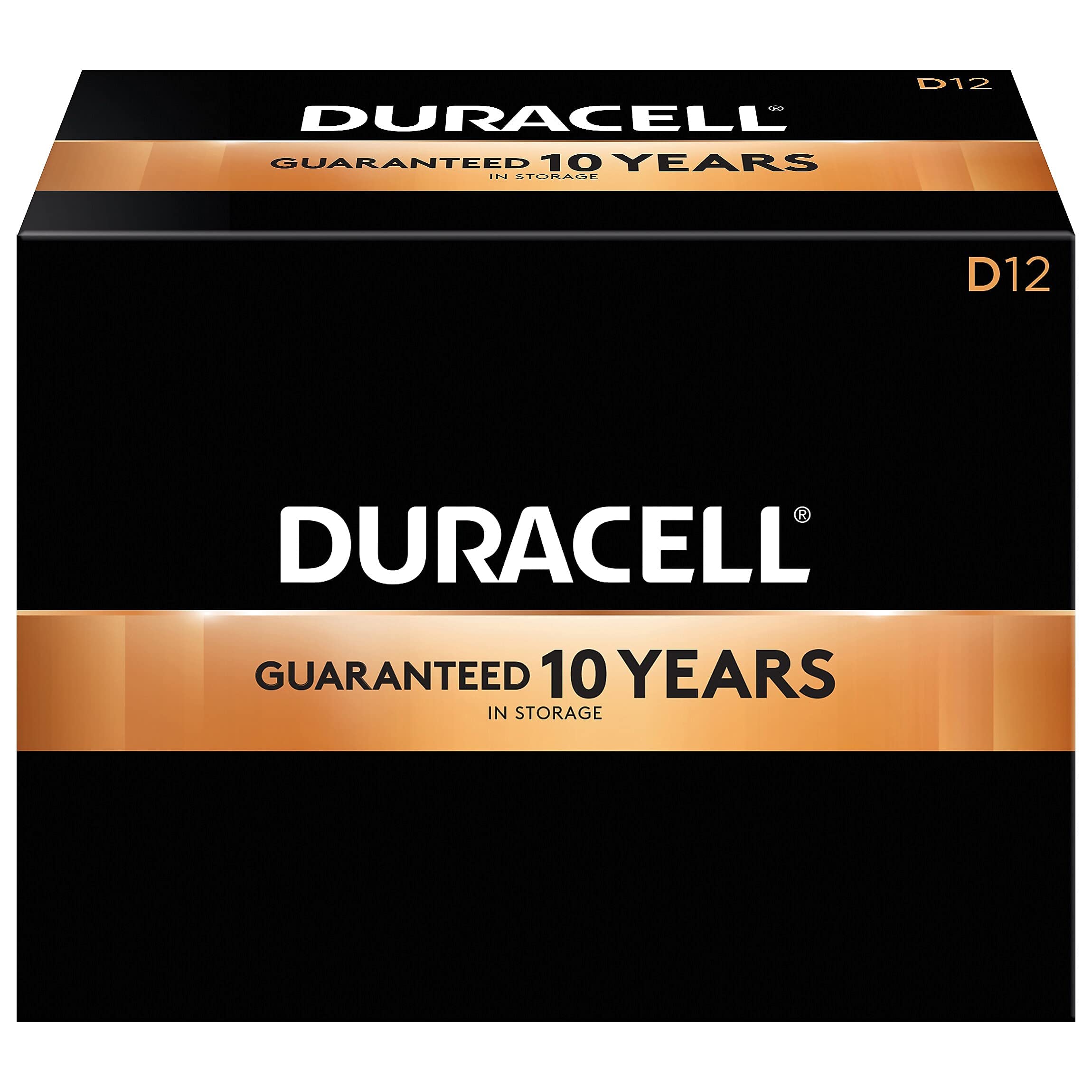 Duracell Mn1300 Coppertop Alkaline Batteries, D, 12/Bx