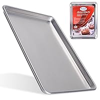 Alpine Cuisine Three Quarter Professional Aluminum Cookie Sheet 22-inch - Rimmed Baking Sheets for Oven - Durable, Oven-Safe, Easy to Clean, Commercial Quality - Great for Roasting & Baking