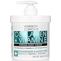 Advanced Clinicals Collagen Cream W/Vitamin E & Cocoa Butter Firming Body Lotion & Face Moisturizer For Women | Skin Firming & Tightening Crepey Skin Care Treatment | Body Skin Care Products, 16 Oz Advanced Clinicals Collagen Cream W/Vitamin E & Cocoa Butter Firming Body Lotion & Face Moisturizer For Women | Skin Firming & Tightening Crepey Skin Care Treatment | Body Skin Care Products, 16 Oz