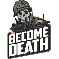 The Tactical Become Death Animal Mother Full Metal Jacket Helmet Decal/Sticker 4 x 3.25