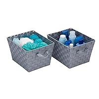 Honey-Can-Do STO-05088 Woven Baskets, Gray, Medium, 2 Count (Pack of 1)
