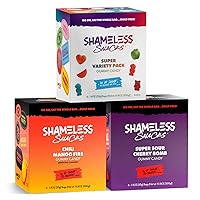 Snacks Bundle - Healthy Low Calorie Snacks, Low Carb Keto Gummies (Gluten Free Candy) - Super Variety Pack, Chili Mango Fire and Sour Cherry Bomb