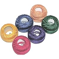 Finca Perle Cotton ~ Size #5 ~ Thread Sampler Pack for Sewing, Embroidery, and Quilting (04 - Jewel)