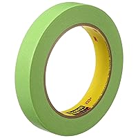 Scotch Brand Performance Masking Tape 233+, 46334, Flexible, Moisture Resistant, Green Color, 18 mm x 55 mm, Automotive Masking Tape