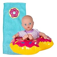 Adora Splash Time Babies Collection, 8.5” Baby Doll w/ Sweet Baby Smell, Made in Premium QuickDri Vinyl & Machine Washable, Includes Clothes and Accessories, Birthday Gift For Ages 3+ - Sprinkle Donut