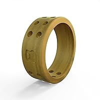 Women's Gold Perforated Silicone Ring Size 07