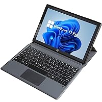 10.1 Inch Windows 11 Pro Tablet PC, 8GB RAM 128GB ROM, 1920x1200 IPS FHD Touchscreen, Intel N4100 Quad-Core CPU Windows Tablet with Keyboard/WiFi/Bluetooth/Dual Cameras (10.1IN 8G+128G)