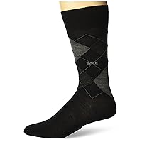 BOSS Men's Regular Length Wool Blend Argyle Socks