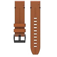 For Garmin Watch Bands Leather Strap 26 22 20mm Quickfit Watch Band