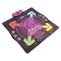 Electronic Dance Mat, 8 Difficulty Levels Microphone Electronic Music Dance Pad for Playing at Home (Lighting Type)