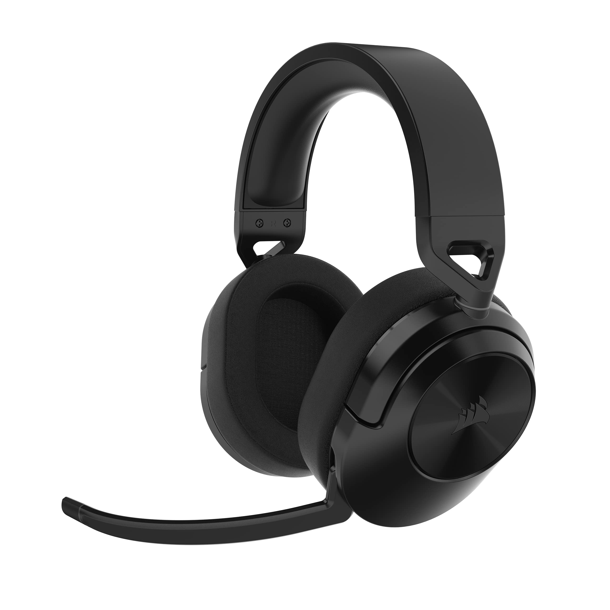 Corsair HS55 Wireless CORE Gaming Headset - Low-Latency 2.4Ghz, Up to 50ft Bluetooth Range, Lightweight Construction, Tempest 3D AudioTech Support on PS5, Omni-Directional Microphone - Black