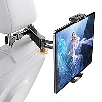 URBANITE Tablet Holder for Car[Extension Arm] Car Back Seat for iPad Holder, Tablet Mount Road Trip Essentials for Kid, Compatible with All Cell Phone & iPad Pro/Air/Mini, Other 5.5'' to 13.9