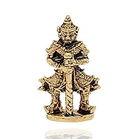 Vietguild's Thai Giant Vessavaṇa Lord of Yaksha Bronze Figurine Statue Amulet