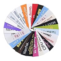 Wunderlabel Personalized Custom Customize Standard Woven Iron on Label Crafting Fashion Ribbon Ribbons Tag Clothing Sewing Sew Clothes Garment Fabric Material Embroidered Labels Tags, 1000 Labels