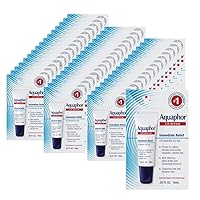 Aquaphor Lip Repair Ointment - Long-lasting Moisture to Soothe Dry Chapped Lips - .35 fl. oz. Tube (Pack of 48)
