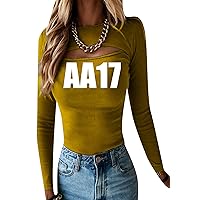 EFOFEI Women's Sexy Fit Long Sleeve T-Shirt Fashion Solid Color Top
