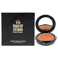 Make-Up Studio Amsterdam Make-Up Compact Mineral Face Powder Foundation - Velvety Soft & Matte Effect - Use Both Dry & Wet - With A Mirror & Sponge - Great For Traveling - Sunrise - 0.32 Oz