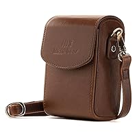 kinokoo Camera Case for Leica D-LUX7/D LUX7 - PU Leather Protective Case  Leica D LUX7 Carrying Bag with Adjustable Shoulder Strap - Brown