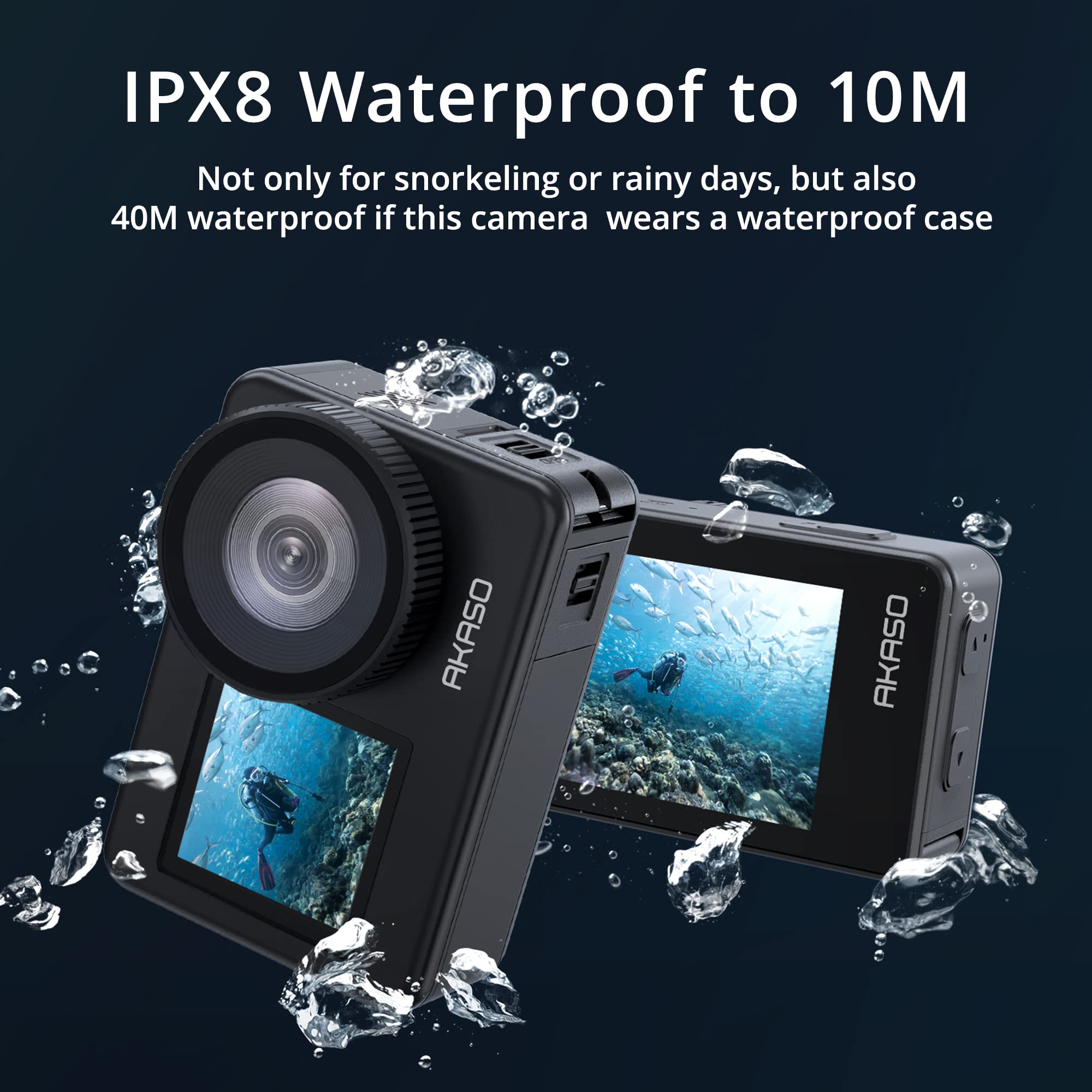 Buy AKASO Action Cam 4K 20MP WiFi Underwater Camera IPX8 Waterproof