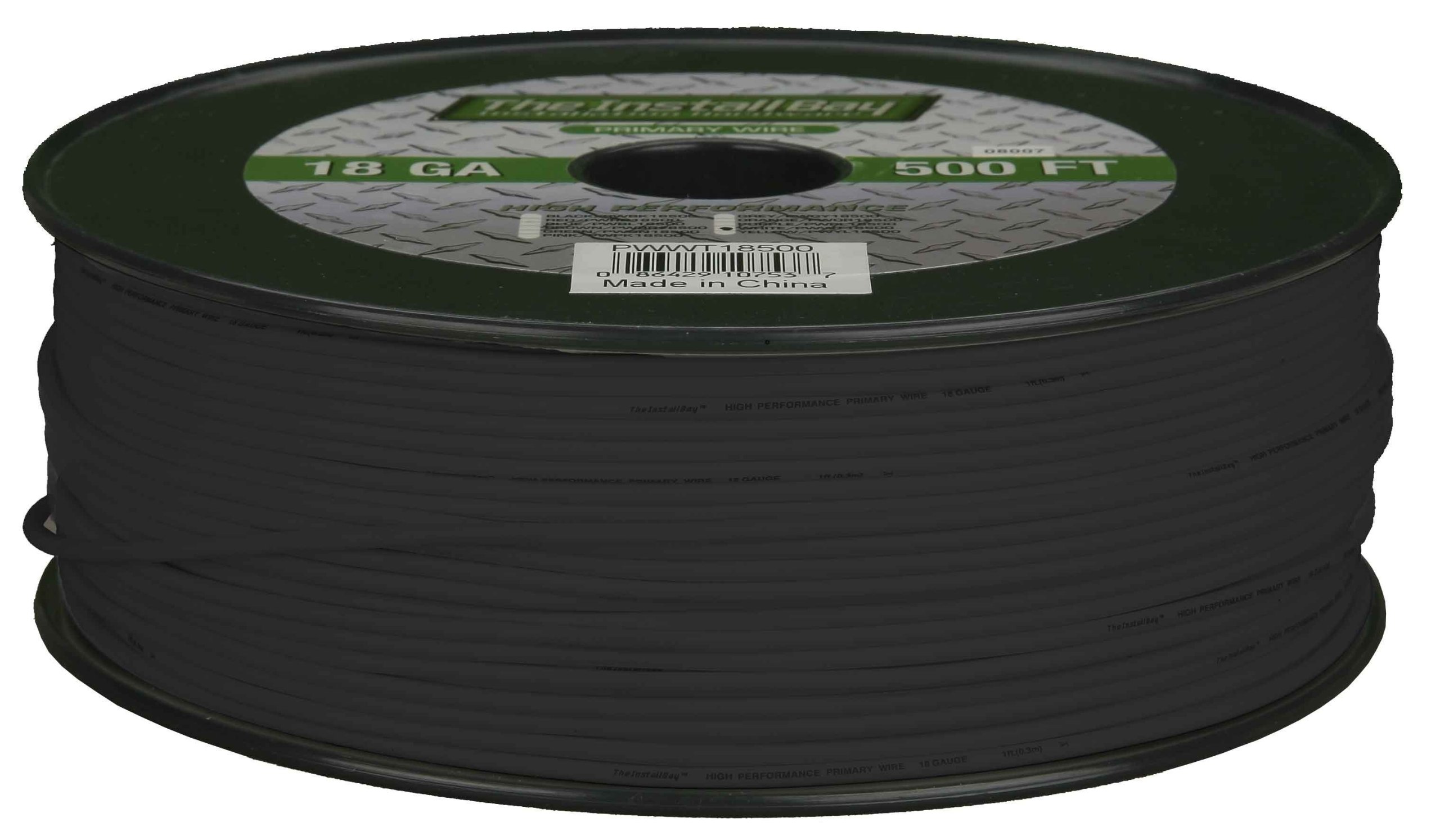 Metra Electronics PWBK18500 18GA 500-Feet Primary Wire, Black