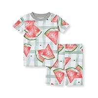 Baby Girls' Pajamas, Tee and Pant 2-Piece Pj Set, 100% Organic Cotton