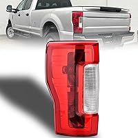 Nakuuly Tail Light Rear Lamp Compatible With 2017 2018 2019 Ford F250 F350 Super Duty without Blind Spot/LED Left Driver Side Taillight Brake Signal Assembly with Bulb