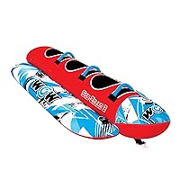 Wow Sports – Sub-Zilla Towable Tube for Boating – 1-3 Person 510 lbs Capacity – Inflatable Boat Tube for Water Sports – Heavy Duty Nylon Cover - Youth & Adults