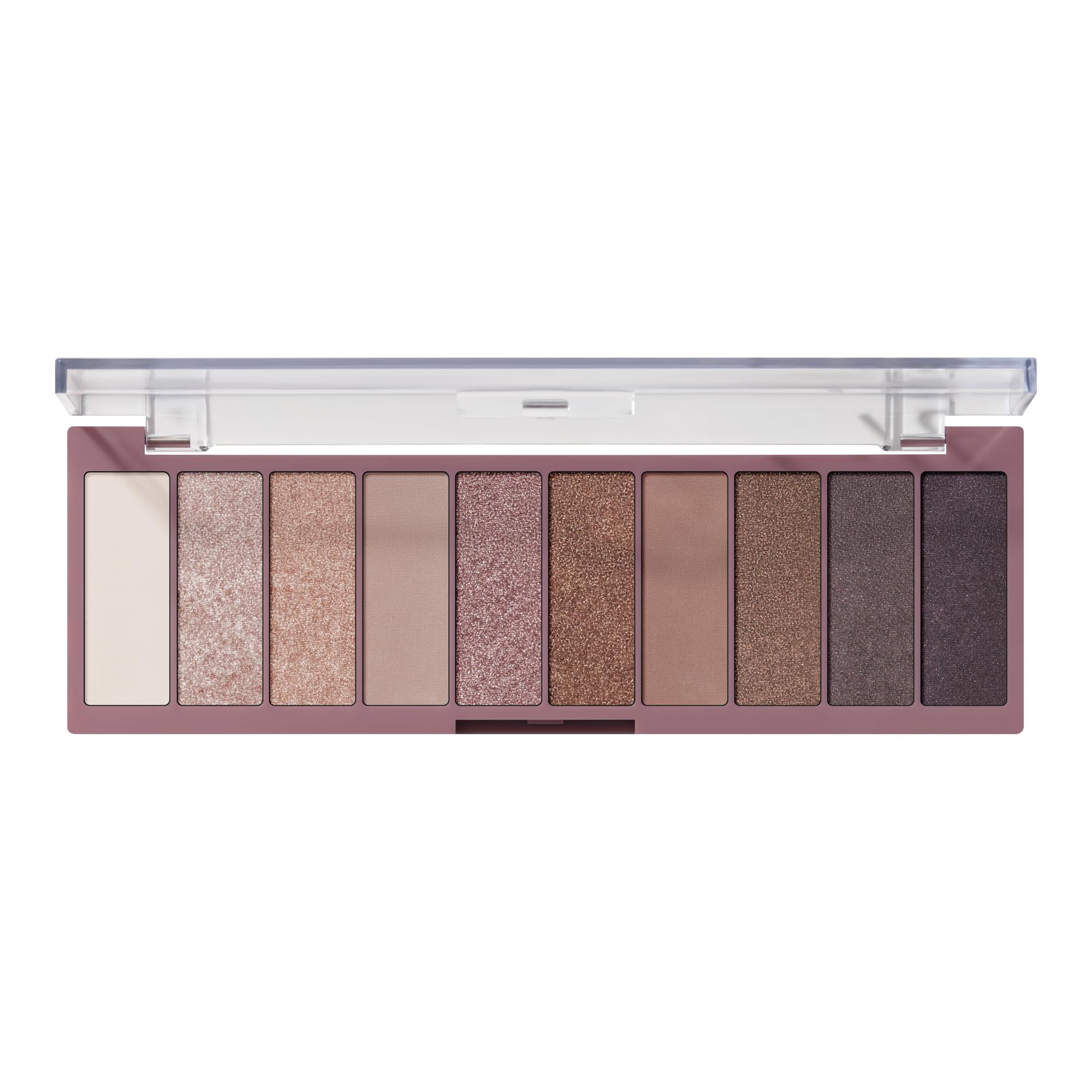 e.l.f. Perfect 10 Eyeshadow Palette, Ten Ultra-pigmented Shimmer & Matte Shades, Creamy & Blendable Formula, Vegan & Cruelty-free, Nude Rose Gold