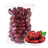 WYLSBSP Dates Medjool Dried Chinese Red Dried Hand Selected Red Dates Health Snack Food Big & Delicious Sweet Red Dates 17.6oz/500g