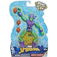 Hasbro Marvel Spider-Man Bend and Flex Green Goblin Action Figure, 6-Inch Flexible Figure, Includes Blast Accessories Ages 4 and Up, E8973